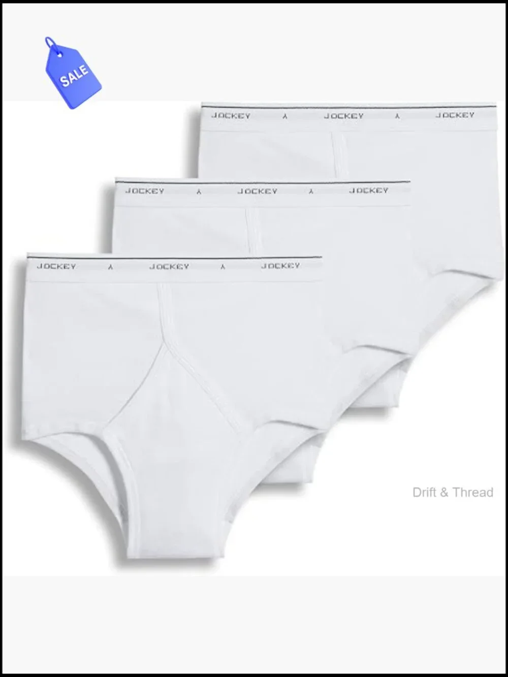 Cotton Briefs for Men 3-Pack Full Rise High Waist Underwear